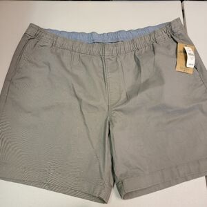 LL Bean Men's 3XL 8" Lakewashed Stretch Khaki Shorts